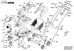 Bosch 3 600 H82 100 ROTAK 37 (ERGOFLEX) Lawnmower Spare Parts